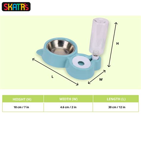 Skatrs Automatic Water Dispenser and Food Bowl for Dogs and Cats ...