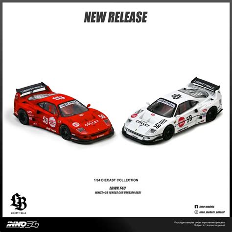 Inno64 - Ferrari F40 Athlete white - PRE ORDER – Torque Tribe