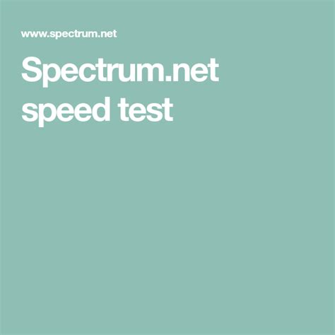 Image result for Spectrum Speed Test Internet Speed