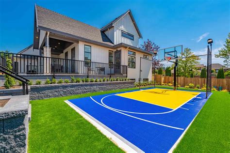 Outdoor Basketball Courts At Home 394 Home Outdoor Basketball Court