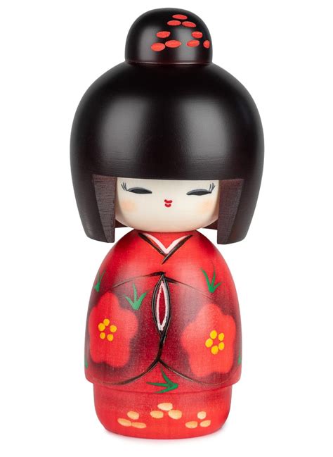 Smile Girl Red Kokeshi Doll – The Japanese Shop