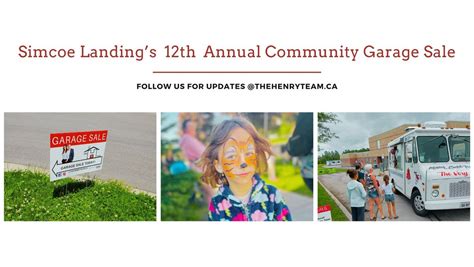 The 12th Annual Simcoe Landing Community Garage Sale, Thornlodge Dr ...