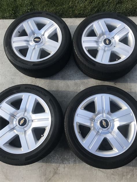 Chevy 20 inch wheels. O.E Texas Edition with newer tires 275/45/20. for Sale in Riverside, CA ...