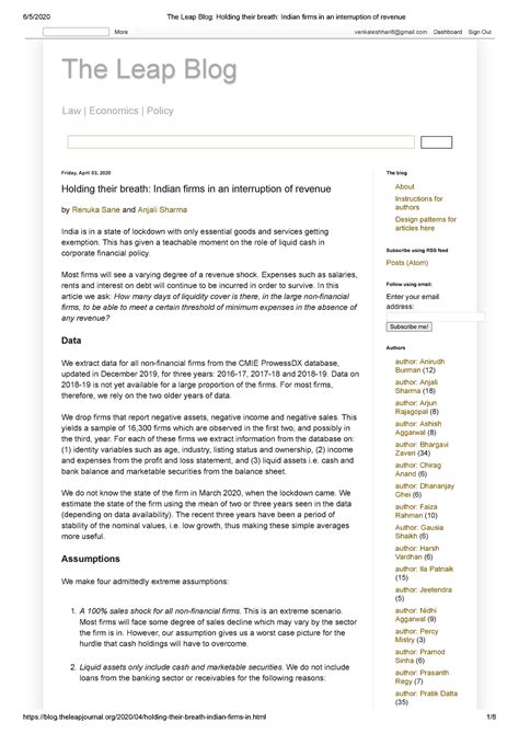 The Leap Blog Holding their breath Indian firms in an interruption of ...