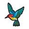 Hummingbird, Jewel-Tones, Embroidered, Iron on Patch | Michaels