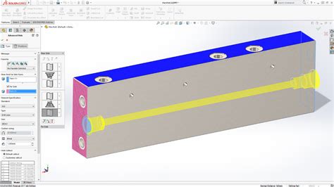 Image result for SolidWorks Add a Through Hole