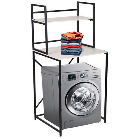 SteelManic 2-Shelf Over Washing Machine Rack Stand - Multipurpose Space ...