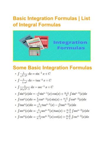 Image result for Using Basic Integration Formulas 8.1