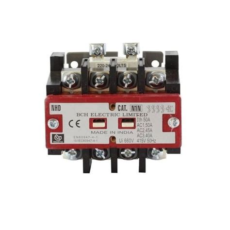 Buy BCH NHD Series 4 Pole Contactor AC Control Size 1 Online at Bestomart