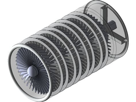 Image result for Axial-Flow Compressor CAD/Design