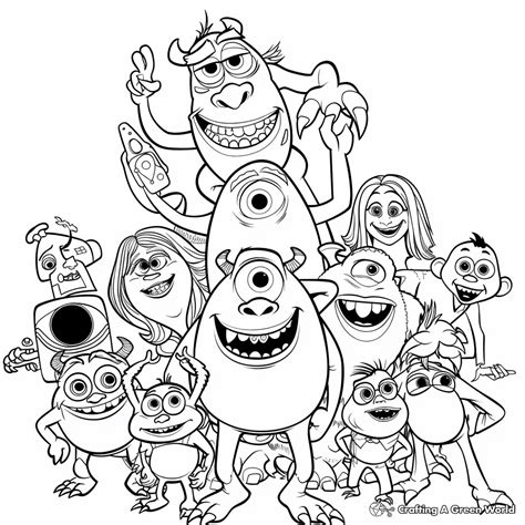 Monsters Inc Coloring Page