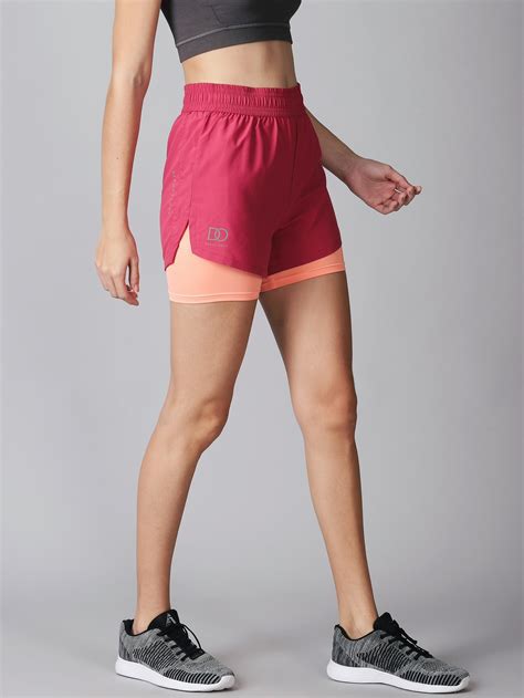 Dares Only Wild pink 2 in 1 Run Short women – The Short Store