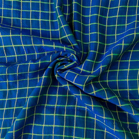 Blue Self Design Georgette Fabric – Sanskruti