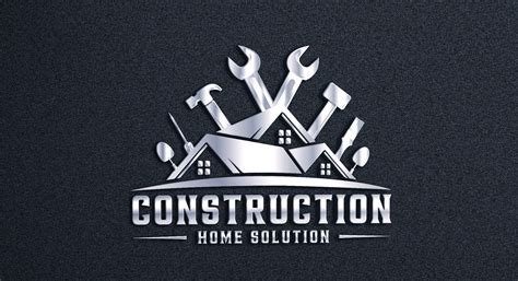 Construction Logo Design Handyman Logo Home Improvement Home Repair Home Renovation Home ...