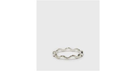 Silver Zig Zag Ring | New Look