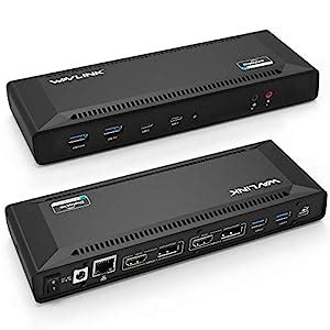WAVLINK Docking Station Dual Monitors, Universal USB-C Docking Station ...