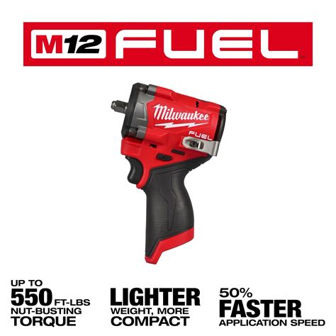 3/8" M12 FUEL™ Stubby Impact Wrench | Milwaukee Tool