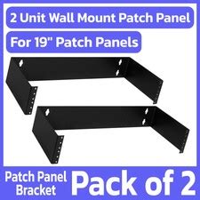 2 Pack 2U Patch Panel Wall Mount Mounting Bracket India | Ubuy