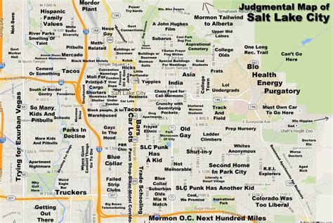 Salt Lake City, Utah Map