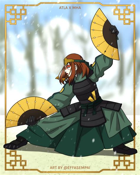 MHA x ATLA | Ochaco Uraraka as Kyoshi Warrior by effasempai on DeviantArt