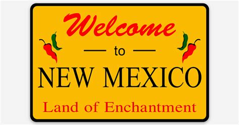 Welcome to New Mexico sign by Eric Garcia | Die cut stickers | Sticker ...