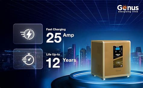 Genus MaxiLion 2400 VA Inverter with 2560Wh Lithium-Ion Battery