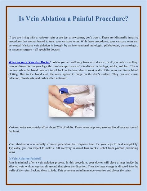 Is Vein Ablation a Painful Procedure? - Stone Mark - Page 1 - 2 | Flip PDF Online | PubHTML5