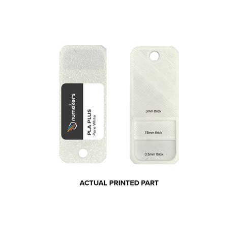 Numakers PLA+ Filament – Pure White – 1.75 mm / 1 kg – Indian Hobby Center