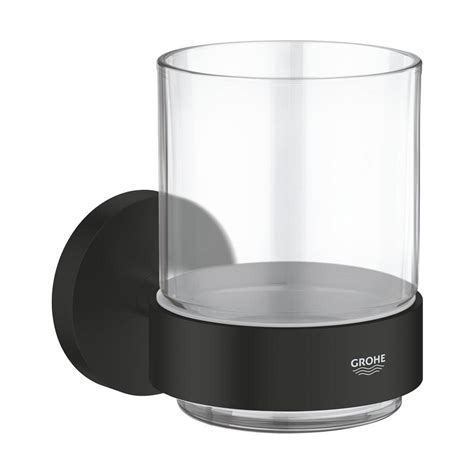 Essentials Crystal glass with holder | GROHE