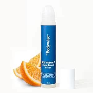 Be Bodywise 10% Vitamin C Face Serum 25ml | With a Roll-On Applicator ...