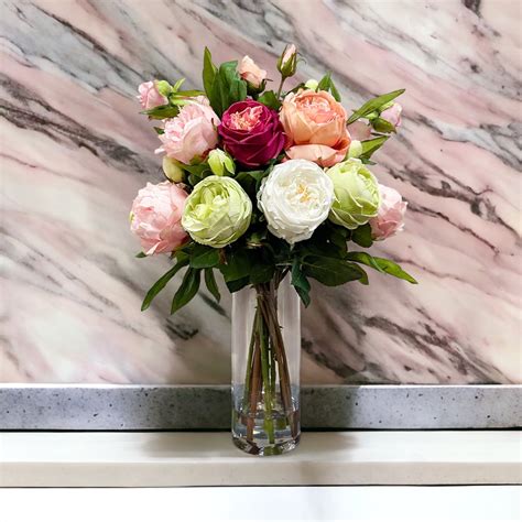 Realistic Artificial Garden Flower Arrangements & Bouquets – Seaholly ...