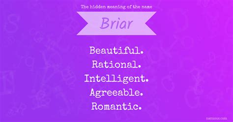 The hidden meaning of the name Briar | Namious