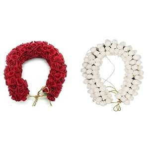 Buy Ervio Handmade Floral Hair Gajra | Wedding Bridal Hair Veni ...