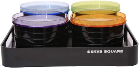 Jaypee Plus Plastic Airtight Serving Set Tray Golden : Amazon.in: Home ...