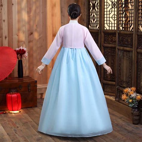 Buy Female Korean Hanbok Traditional Dress Palace Korea Wedding Dance ...
