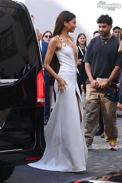 Zendaya Stuns In A White Dress At The Louis Vuitton Womenswear Spring/Summer Show (74 Photos ...