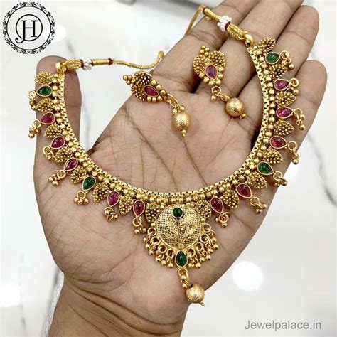 Elegant Gold Plated Antique Necklace JH3991 – Jewel Palace