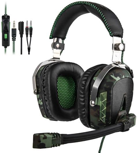 SADES SA926T Camo Xbox One Headset Surround Sound Over-Ear Headphones ...