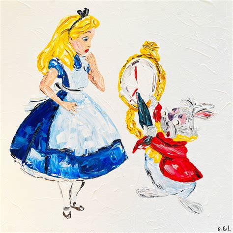 Alice in Wonderland Wall Art / Alice in Wonderland Canvas Pa | Inspire ...