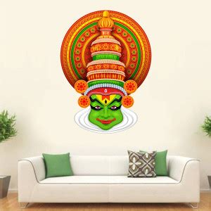 WALLPIK Happy Oonam Kerala Festival Kathakali Dance Face Wall Decals ...