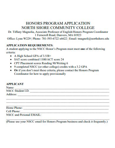 Image result for Program Application Sample PDF