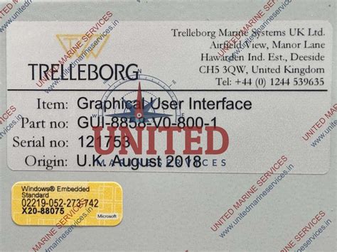 TRELLEBORG SEATECHNIK GUI-8858-V0-800-1 GRAPHICAL USER INTERFACE ...