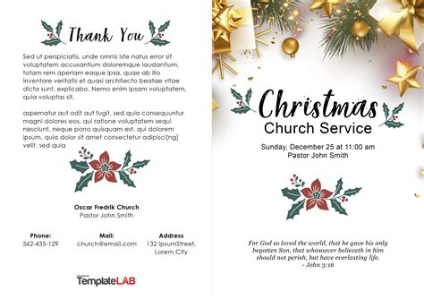 Free Printable Church Program Template 的图像结果