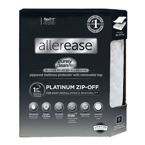 Free Shipping! Aller-Ease Platinum Mattress Protector Full Zip-Off ...