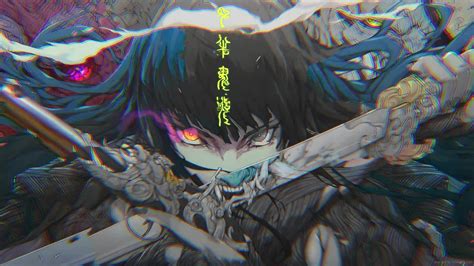 Wallpaper Engine Anime Girl Katana Tattoo