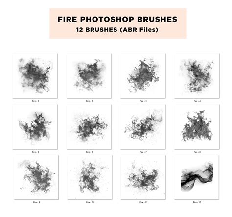 Realistic Fire Photoshop Brushes: Flame Effect ABR Files - Etsy