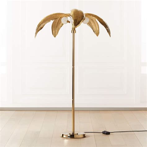 Palm Brass Finish Floor Lamp + Reviews | CB2 | Floor lamp, Floor ...