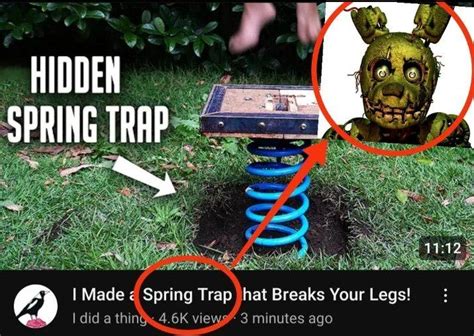 Image result for F-NaF Animation Meme Spring Trap