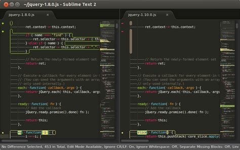 Sublime File Compare 的图像结果