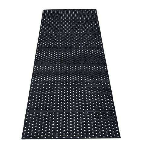 tonchean Rubber Drainage Floor Mat 83x35in Commercial Anti-Fatigue ...